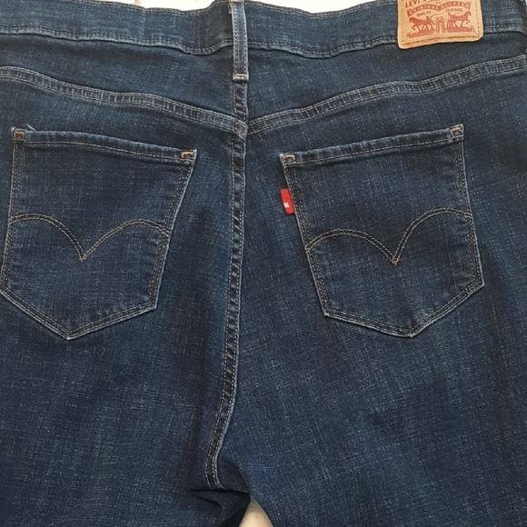 Levi's Women's 18 W 721 High Rise Skinny Jeans - Dark Blue - Picture 6 of 14